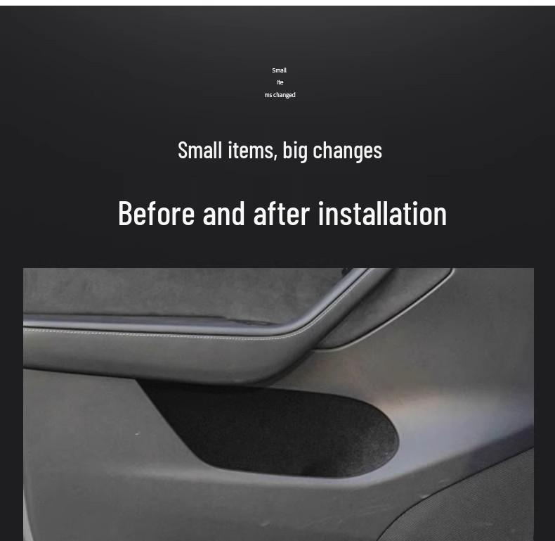 Tesla Model 3/Y Door Slot Storage Box with Velvet Protection - New Version by Maodouya.