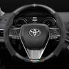 Toyota Suede Steering Wheel Cover for Highlander, Camry, Crown, Corolla, RAV4, Avalon, Levin