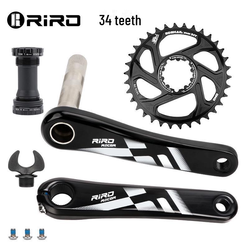 RIRO Gränsöverskridande GXP Mountainbike Kedjekrans: Hålig integrerad vevarm i aluminiumlegeringstillbehör