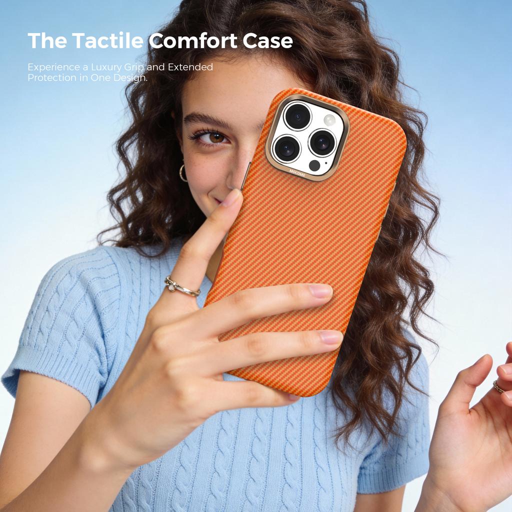 Business Magnetic Carbon Fiber Leather Case for iPhone 17 Pro Max 16 Plus 15 14 13 12 For Magsafe Camera Protection Cover