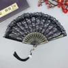 Sex Underwear Fan Dance Folding Fan Performance Props Plastic Fan Single Layer Orchid Fan Lace Fan Fan