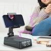 3 In 1 Multifunction Phone Holder Rechargeable Desktop Support 5V1A Alarm Clock with BT