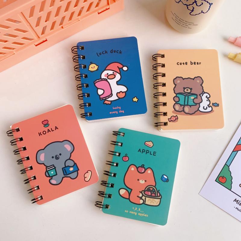 Small Coil NoteBook Weekly Planner Cute Super Mini Portable Pocket Notepad Cartoon Notebooks
