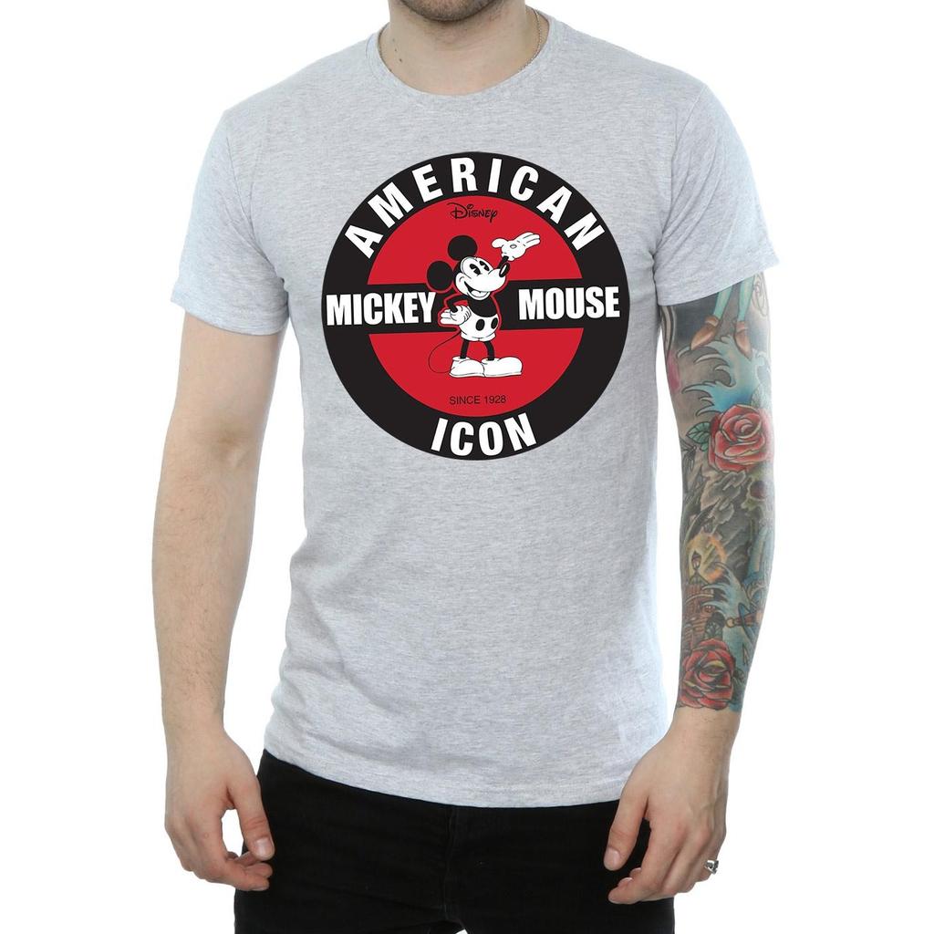 Disney Mens Mickey Mouse American Icon T-Shirt