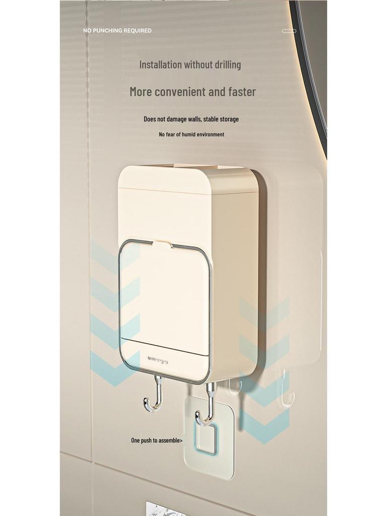Creative Wall-Mounted Bathroom Soap Holder with Lid and Drainage