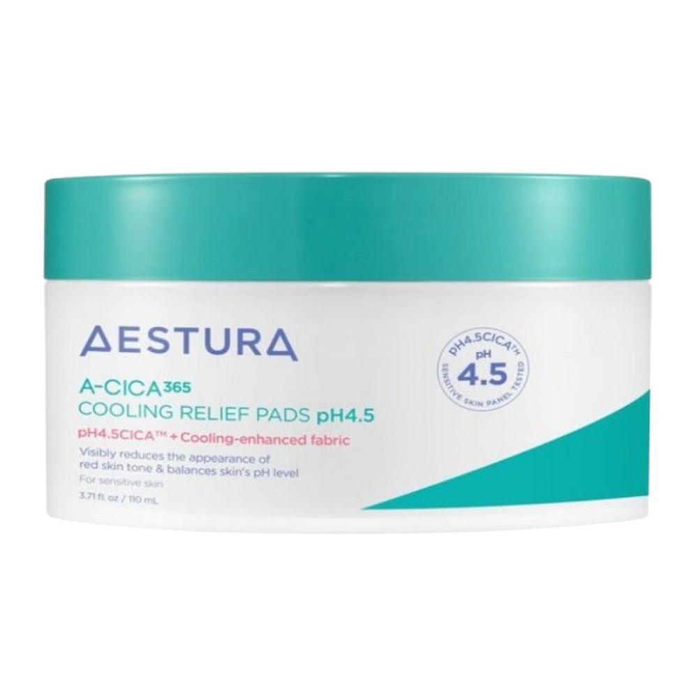 AESTURA ACICA 365 Cooling Soothing Pad pH 4.5 Calming Toner Pads 110ml