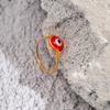 Creative And Simple Ethnic Style Eye Gravel Ring Female, Irregular Personality Luminous Ring