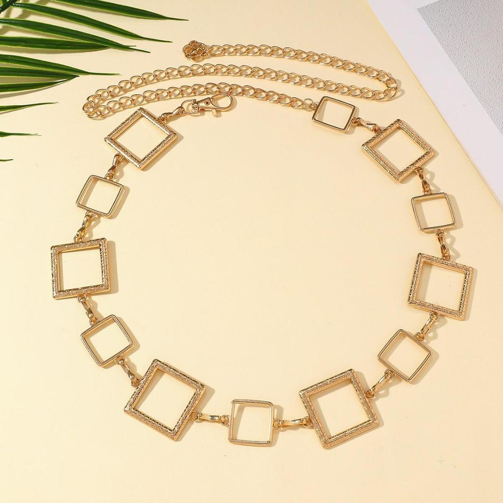 Bohemian Retro Metal Waist Chain for Women - Ethnic Style Body Jewelry