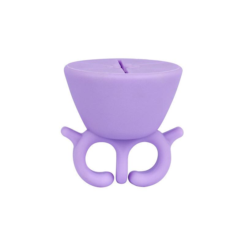 

Бутылка лака для ногтей Дисплей Силиконовый круглый держатель Подставка для лака для ногтей Кольцо Инструмент для полировки ногтей Маникюр 1pcs фиолетовый