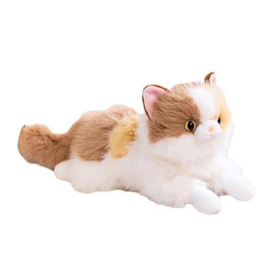 Yousheng Realistic Siamese Cat Plush Toy with Sound Lifelike Kitten Stuffed Animal Doll Meowing Interactive Cat Decor