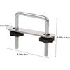 Universal Roof Rack Mount Bracket Sturdy U-Bolt Clamp for Car Topper Shovel Mount for Roof Racks