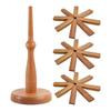 Wooden Trivets For Hot Dishes Insulation Pad Tree Shape Trivet Set Coaster For Teapot Hot Pots Halloween Christmas Gift