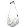 Chic Simple Fashion Pu Material Heart Embroidered Single Shoulder Bag For Women