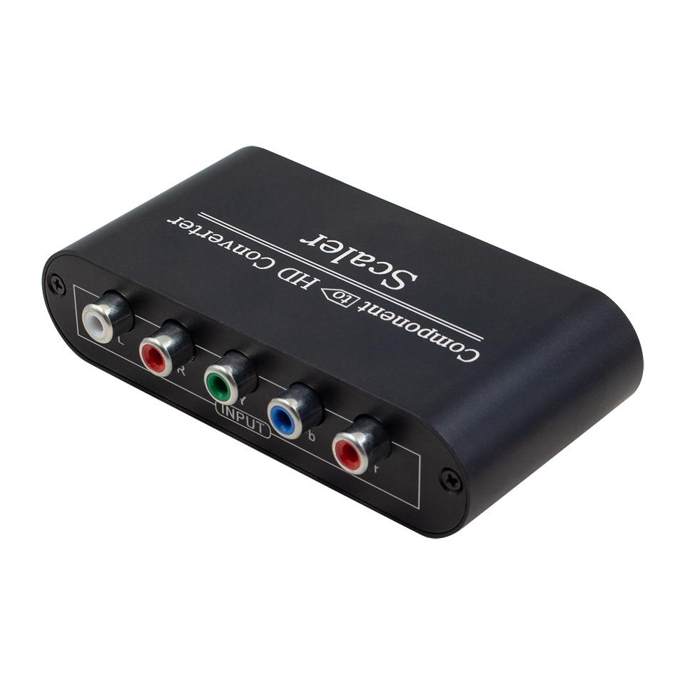 YPbPr to HDMI Converter 1080P Audio Video Adapter with L/R Audio for PS2 DVD PSP Xbox Laptop PC to TV Monitor