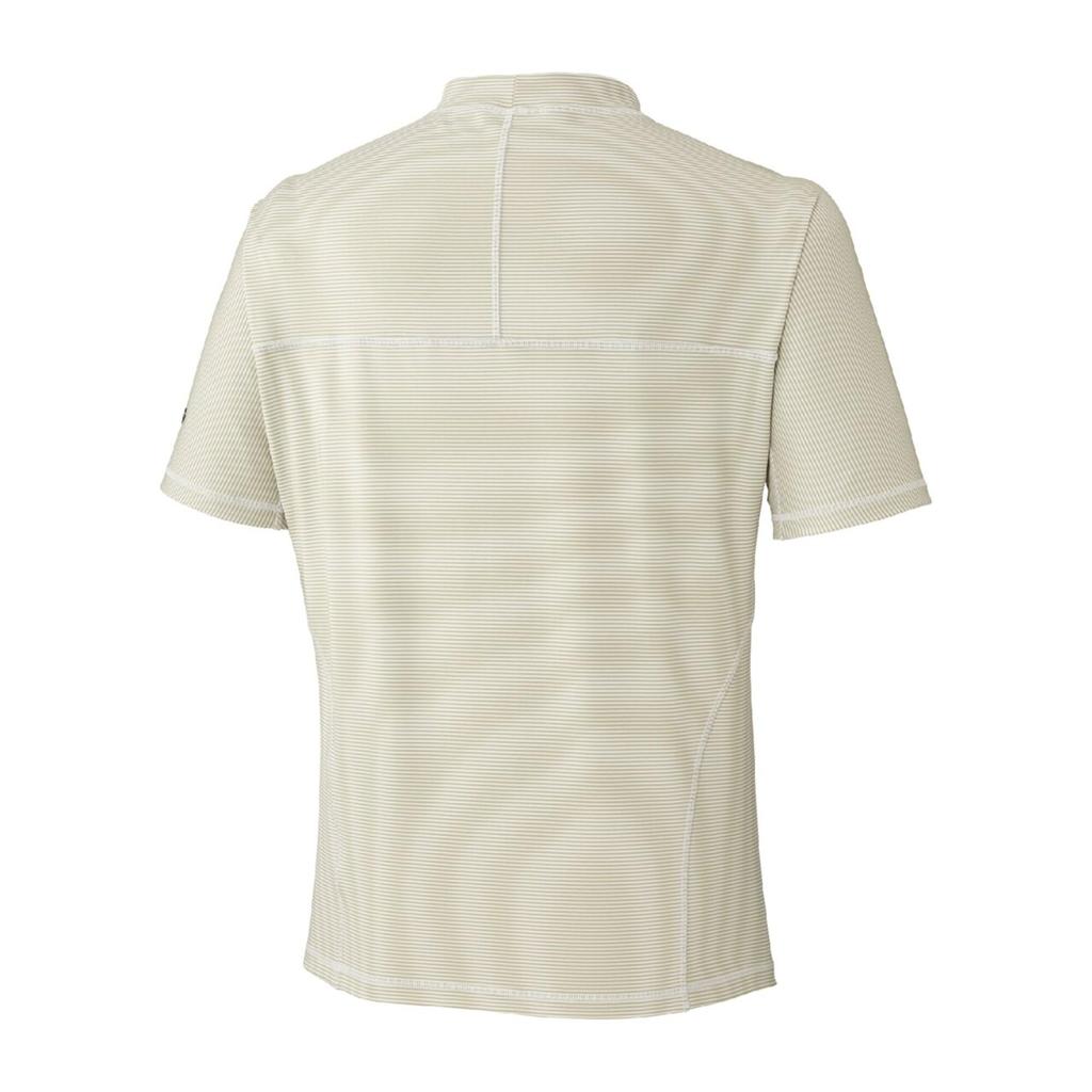 Training Wear Stretch Stripe Stretch 32MAD003 Unisex Silver Birch 3XL [Mizuno] T-Shirt