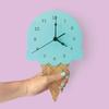 Nordic Ice Cream Wall Clocks Cartoon Mute Watch Wall Home Decor Kids Room Wall Decoration Ornament Baby Room AVE