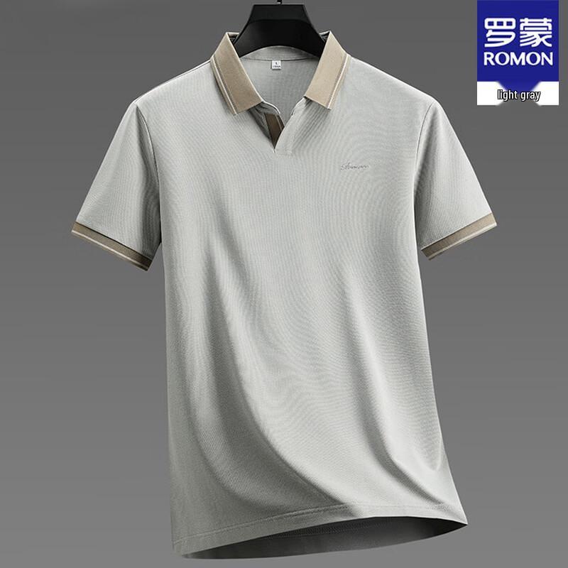 ROMON Men s Premium Silk Blend Polo Shirt 185