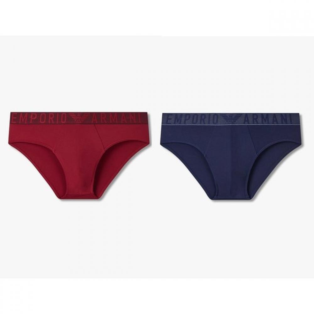 Emporio Armani Men S Jacquard Nylon Brief Set 2pcS  0815311015  0815311017 S(95)