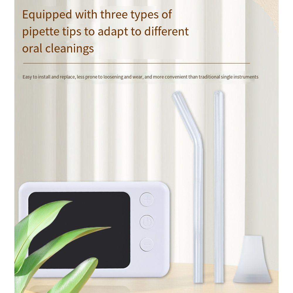LCD Digital Display Tonsil Stone Vacuum Removal Kit 3 Suction Nozzles Throat Suction Tube  For Oral