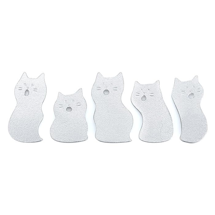 

[Nousaku Красная хлопковая лента с оберткой из бумаги васи] Соединяемая подставка для палочек - Кошка - Набор из 5 штук