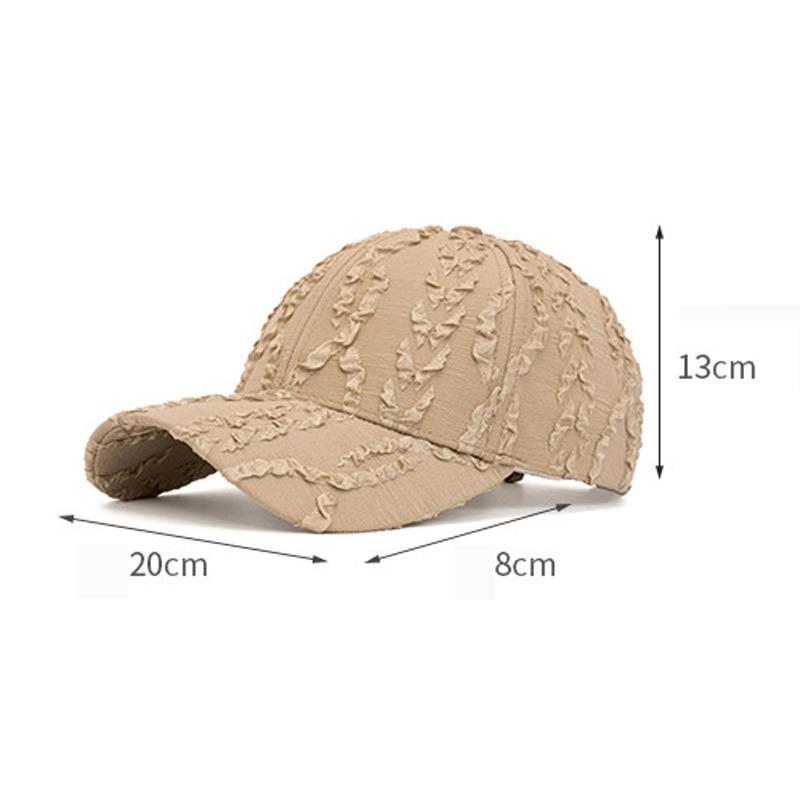 Baseball Cap Women's Pleated Hat Spring Summer Sunshade Cap
