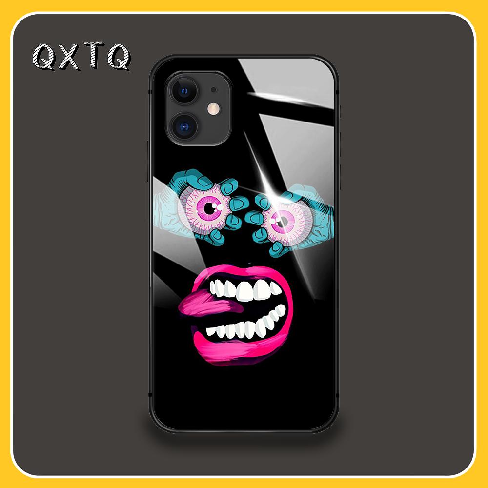 Artistic Fashion Eyes Case Mobile Cases & Covers Glass Cell Phone Case For IPhone Xiaomi Redmi Samsung Galaxy Note S 12 13 14 15 21 22 5G Pro Max Plus