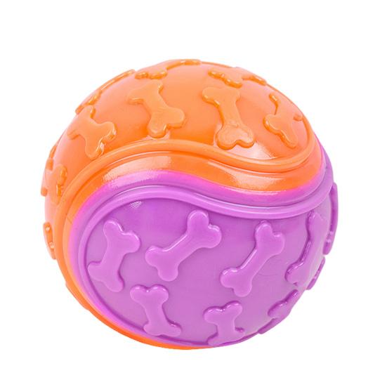 Squeaky Ball Dog Chew Toy TPR Interactive Toys for Dogs Teeth Cleaning Bite Resistance Pet Supplies for Home Outdoors Walking Traveling