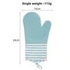Heat-Proof Gloves Nordic Stripes Insulated Oven Baking Anti-Scalding Kitchen Supplies