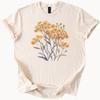 Yellow Wildflower Graphic T Shirt Botanical Floral Tee Nature Inspired Flower Shirt Aesthetic Garden Lover Apparel Soft Cotton Top