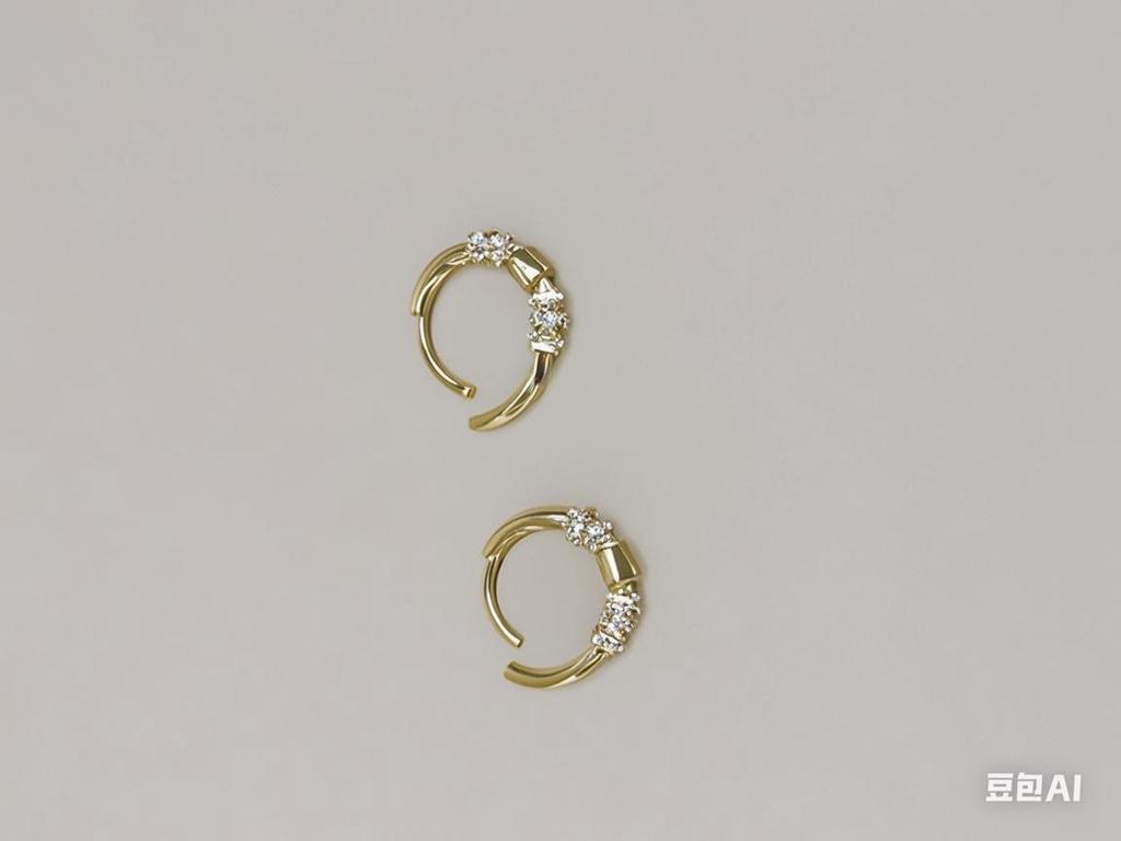 Earrings Men's High-end Sense of Color Zircon Ear Buckles Earrings Niche Design Sense Unique Light Luxury Simple Earrings Women 2026