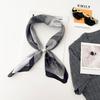 Summer imitation silk satin silk scarf magnetic suction silk scarf lazy silk scarf long necklace decorative thin scarf