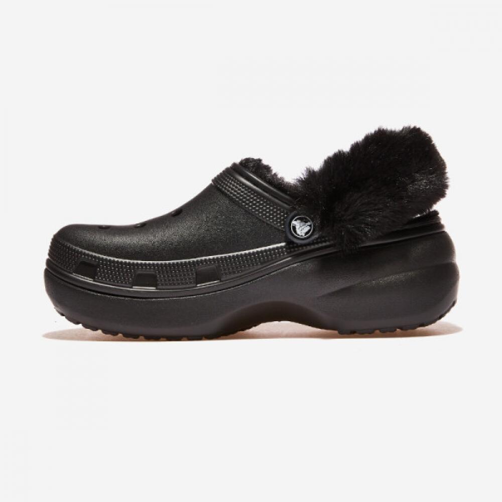 Crocs Classic Platform Fuzz Lined Clog
