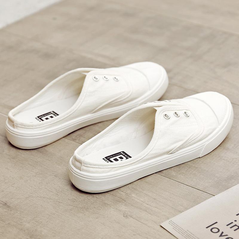  Spring New Canvas Shoes Women Men Couple Casual Sneakers fashion Flat Slip On Student Korean Style