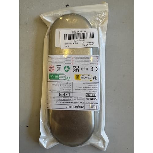 ZHUROUPU 4-Piece Reverse Tweezers, Precision Ceramic Stainless Steel ESD Tweezers with Non-Conductive Heat-Resistant Anti-Magnetic Pointed & Curved Ti