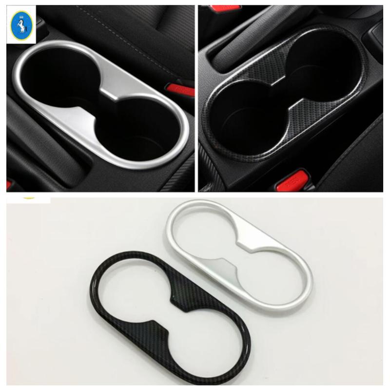 ABS Car Front Central Seat Water Cup Holder Decor Panel Interior Refit Kit Accessories Cover Trim For Mazda 2 Demio 2015 -