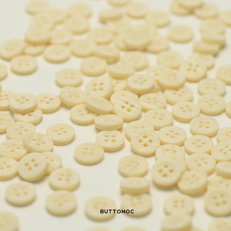 Off-White Resin Four-Eye Button Top Long-Sleeved Children'S Buttons Knitted Cardigan Shirt Clothing Accessories