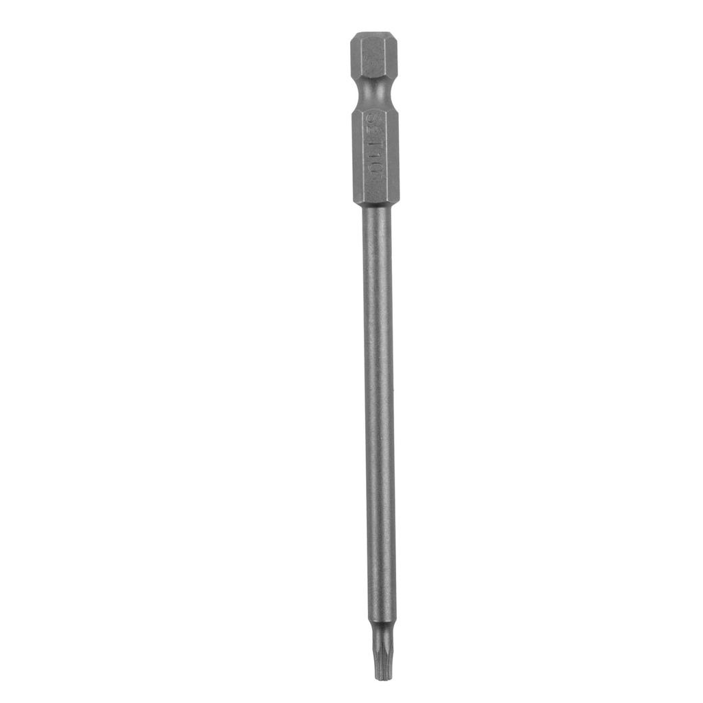 Torx Screwdriver Bit 1/4'' Shank Hex Wind Drill Head 100mm Long Magnetic Torx Screwdriver Bit T8 T10 T15 T20 T25 T30