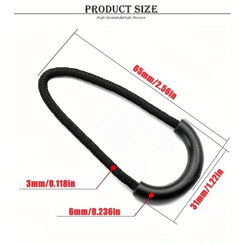 Multi-Color Zipper Pull Replacement Durable U-Shaped Slide Rail Suitable for Backpacks Jackets Suitcases