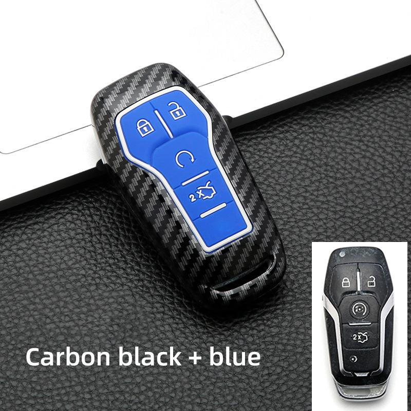 Abs Carbon Fiber Auto Key Fob Caser Fit For Ford Fusion Mondeo Mustang F-150 Explorer Edge Auto Auto Accessories