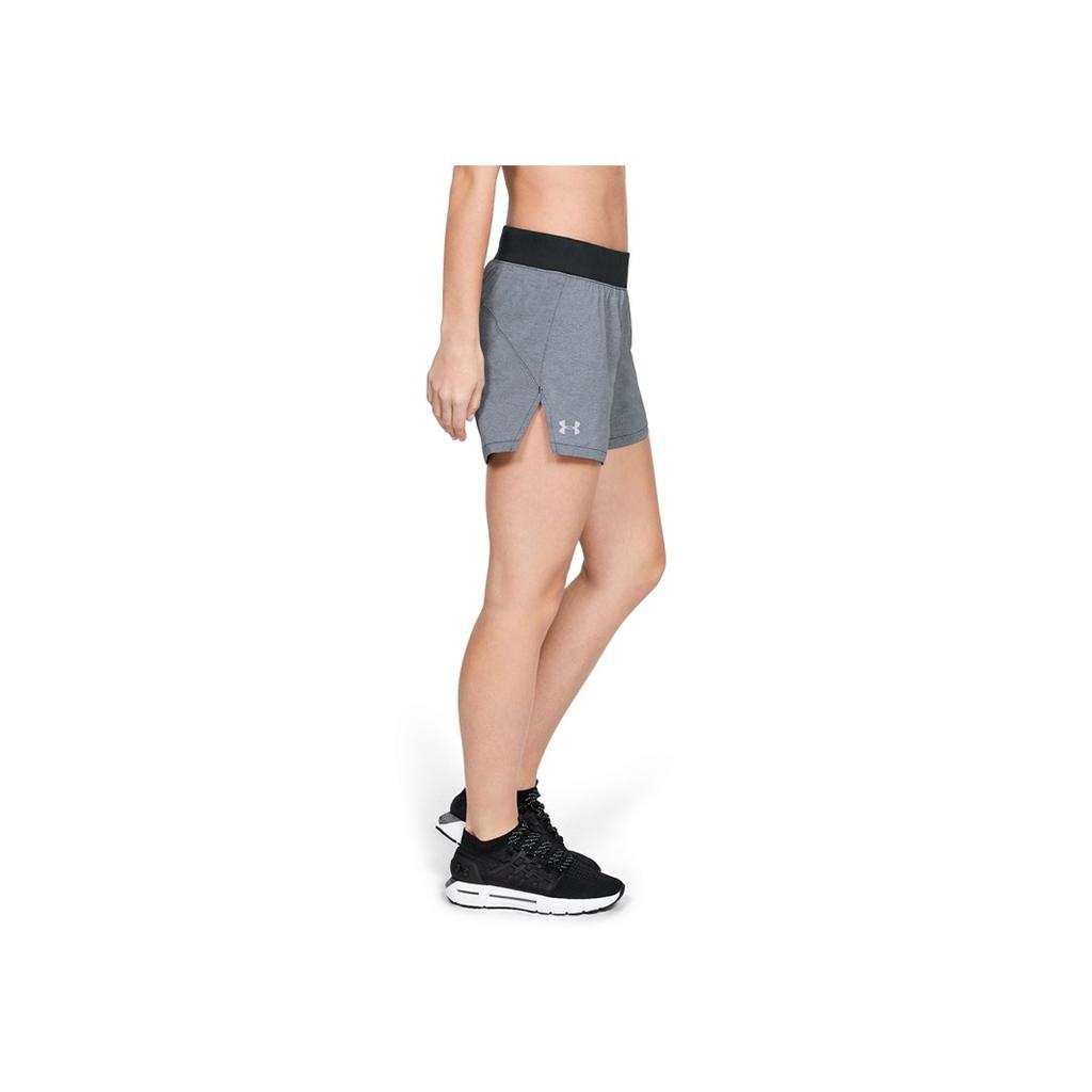 Under Armour Launch Running Slim Fit Mid Rise Sports Shorts Women shorts Heather-Dark-Gray 1342841-001