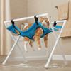 Quick-Dry Mesh Pet Washing Station Folding Pet Nail Clipping Holder Cat Bathing Rack Pet Care