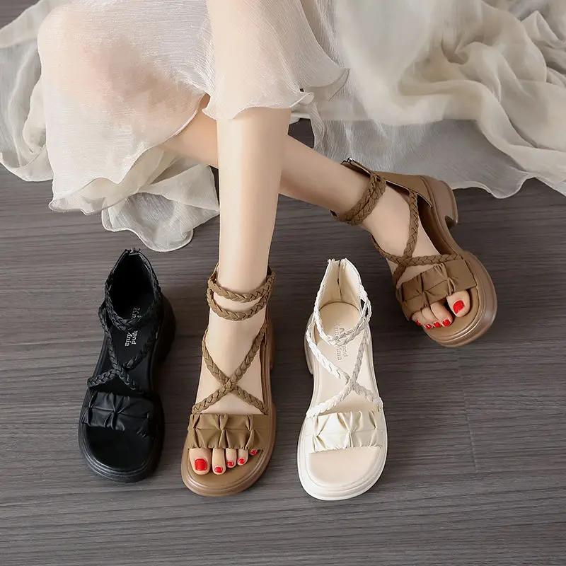 Fashion Platform Roman Style Anti Slip Hot Sandals for Women Comfort Original on Offer The Best 2025 Luxury Summer Sale Vip Woman Shoes