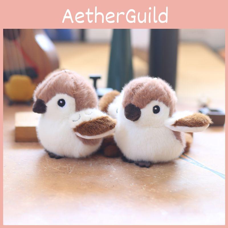 Delightful Miniature Bird Plush Toy Keychain Perfect For Bags And Soft Decor