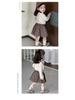 2025 Autumn Floral Doll Shirt & Skirt Set for Girls
