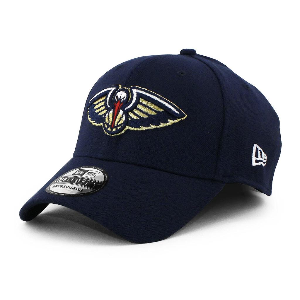 (New Era) New Orleans Pelicans 39THIRTY [NBA TEAM CLASSIC FLEX FIT CAP] NEW ERA NEW ORLEANS PELICANS Navy Hat Stretch Fit (ML (approx. 57.7-60.6cm),