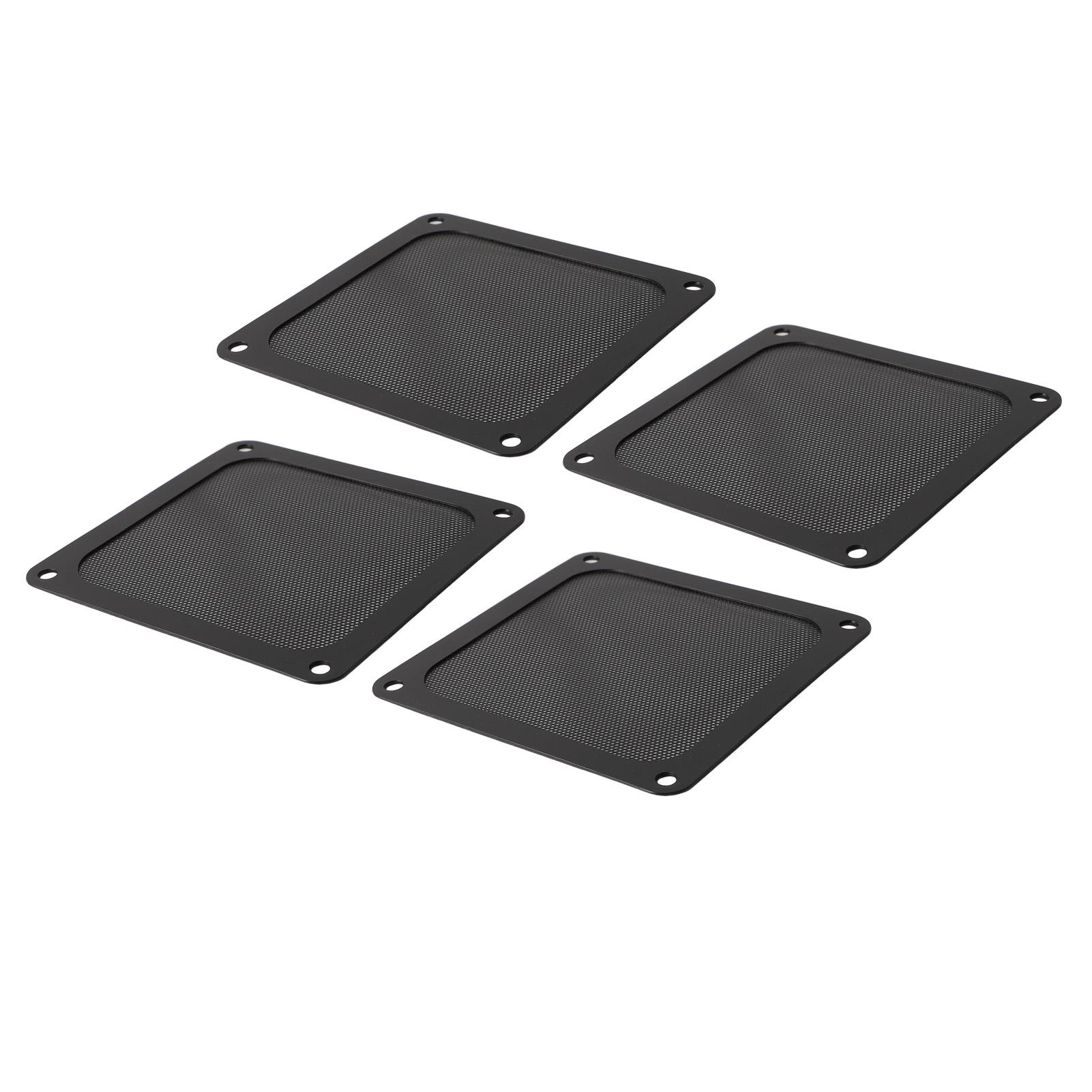 

4PCS PC Fan Dust Filter Magnetic Frame 120mm PVC Computer Cooler Fan Dust Filter Mesh Grills for Chicken Coop Vent Fan чёрный