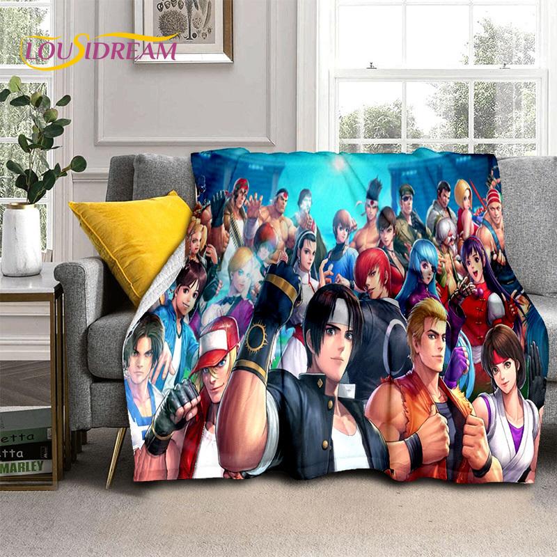 King of Fighters Jocuri retro pătură pentru jucători, pătură moale pentru acasă, dormitor, pat, canapea, picnic, călătorie, pentru birou, pătură pentru copii