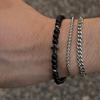 3pcs/set Men's Cross Bracelet,Waterproof Stainless Steel Cuban Chain Wristband,Gift for Husband Dad BBF Son