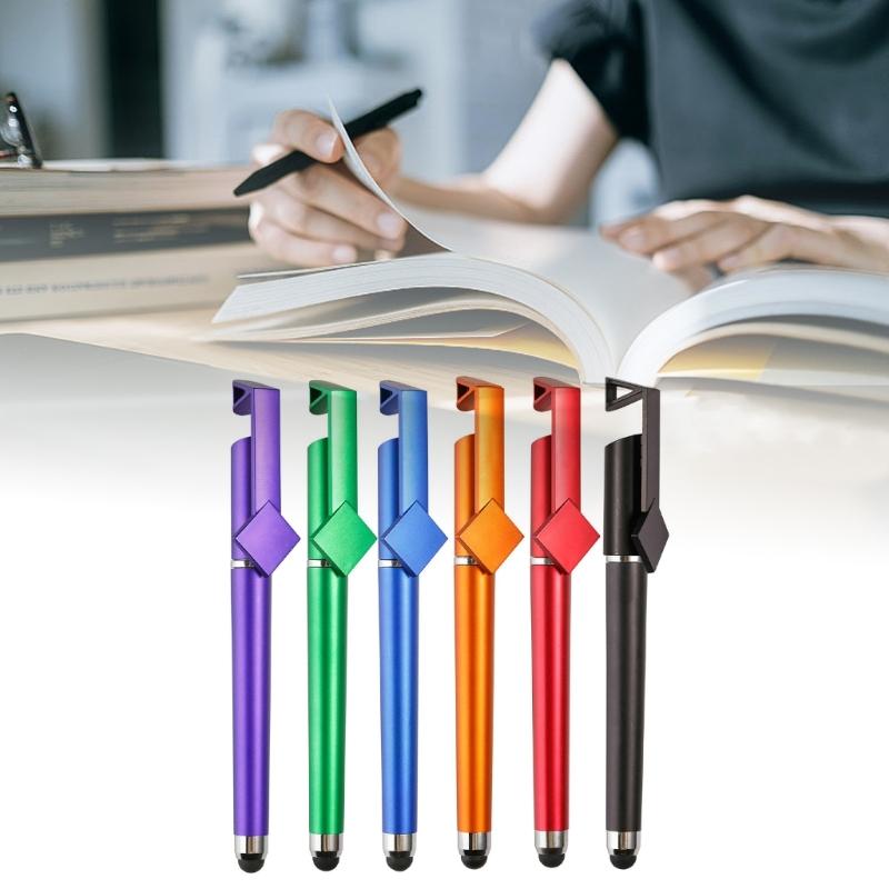 12 STÜCKE 3 in 1 Touchscreen-Stift mit Kugelschreiber, Handyhalter, Tablet-Stift, Kugelschreiber, Handyhalter