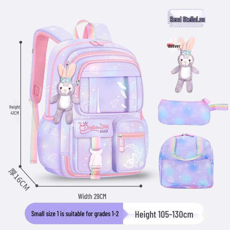 CHUNLONG Student Backpack 6777 with Lunch Bag & Pencil Case
